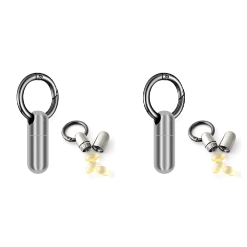 HANNEA® Micro Keychain Pill Holder 2PCS HANNEA® Micro Keychain Pill Holder 2PCS